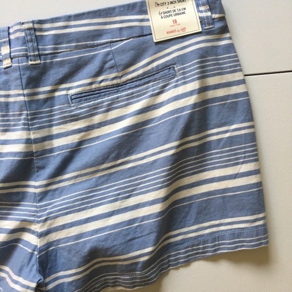 Gap City 3” Short Blue & White Stripe New Plus - Picture 6 of 6